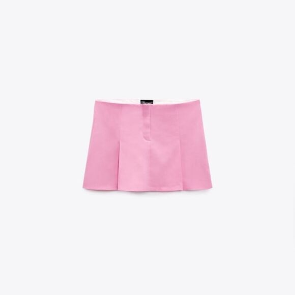 ZARA MINI SKIRT PINK - Picture 8 of 9